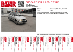 SKODA FELICIA 1.9 SDI 5 T&Uuml;RIG