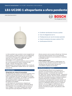 LS1‑UC20E‑1 altoparlante a sfera pendente