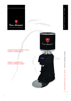 I MACINADOSATORI PER CAFF&Egrave; TONINO LAMBORGHINI TONINO