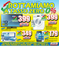 10 rate x 39,90&euro; tasso zero tan 0% taeg 0%