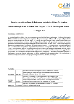 Scarica programma e CV relatori.