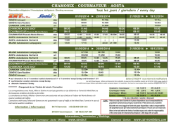 CHAMONIX - COURMAYEUR - AOSTA