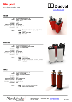 Duevel - Listino Novembre 2014