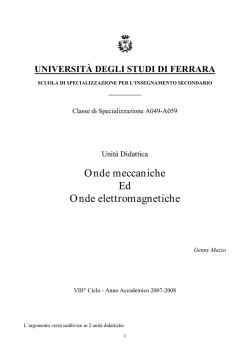 onde finale - INFN Sezione di Ferrara