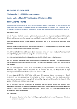 LA CASCINA DEI CAVALLI ASD Via Guastalla 21 &ndash; 37066