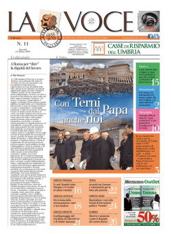 La Voce n.11 del 21 Marzo 2014