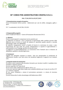 Scarica programma - Centro Cinofilo del Taburno