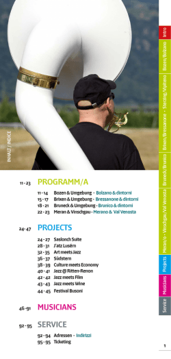 Programma - Centro Documentazione Luserna