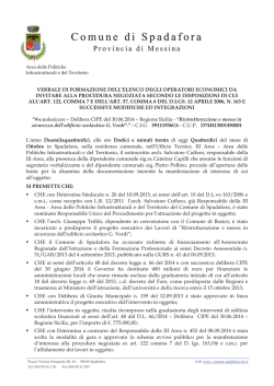 Verbale di gara dei Lavori di