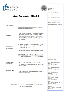 Avv. Domenico Minnici