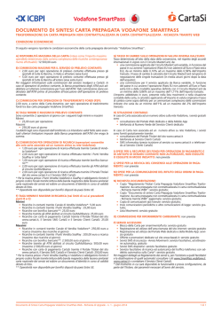 Documenti di sintesi - Vodafone SmartPass