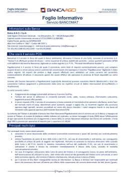 Foglio Informativo