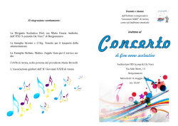 programma concerto - Istituto Comprensivo "Giovanni XXIII"