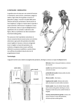 Modellistica del pantalone