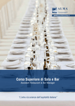 Corso Superiore di Sala e Bar