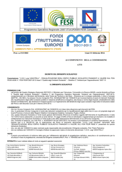 Determina individuazione commissione per affidamento incarico