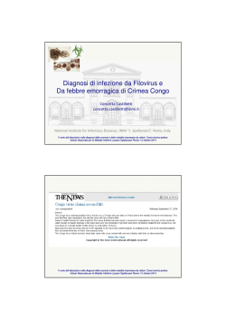 dott.ssa c.castilletti - Istituto Lazzaro Spallanzani