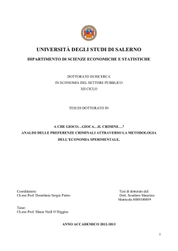 capitolo 1 - EleA@UniSA - Universit&agrave; degli Studi di Salerno