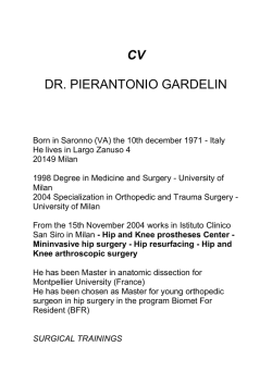 CV DR. PIERANTONIO GARDELIN