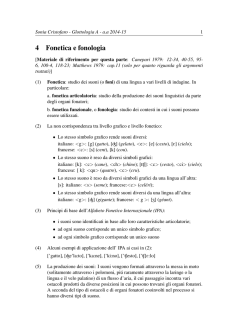 4 Fonetica e fonologia