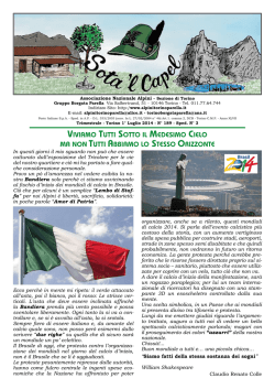 n.189 - Luglio 2014 - Gruppo Alpini Torino Borgata Parella