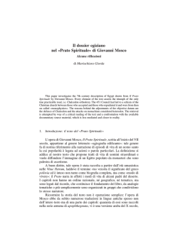 Prato Spirituale&raquo; di Giovanni Mosco