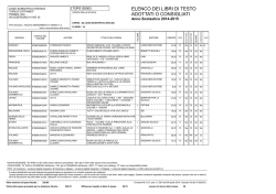 LIBRI DI TESTO 2014/15 Classi 1 - Liceo Scientifico Statale Carlo