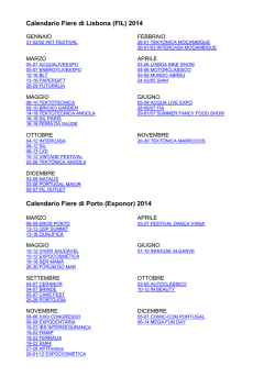 calendario delle fiere in portogallo