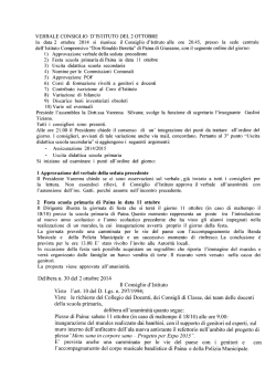 Delibere dalla numero 30 alla numero 36