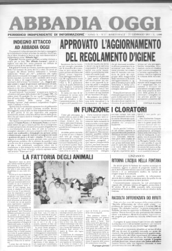 Abbadia Oggi - proloco lario orientale