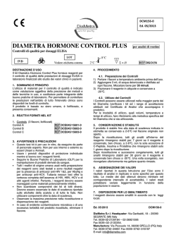 DIAMETRA HORMONE CONTROL PLUS per analisi di routine
