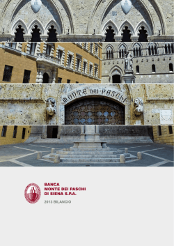 2013 - Banca Monte dei Paschi di Siena