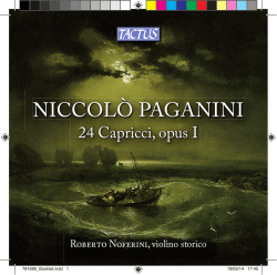 NICCOL&Ograve; PAGANINI