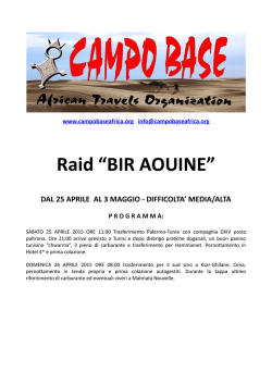 Raid “BIR AOUINE”