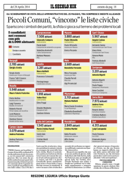 elezione secolo XIX - Busalla Democratica