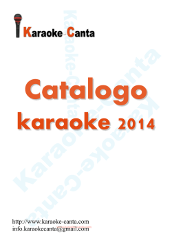 Catalogo karaoke-canta 2014 - karaoke