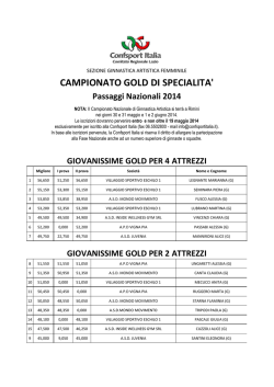 Passaggi Fase Nazionale