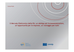 Presentazione Consip