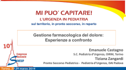 ESPERIENZE A CONFRONTO, Conduce T. Zangardi