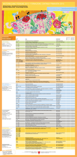 formazione continua primavera 2015