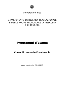 FTP 2014-2015_Guida - Medicina e Chirurgia