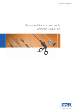 Sistemi ottici e strumenti per la chirurgia Single Port