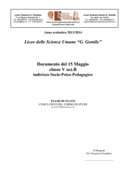 5B - Liceo magistrale
