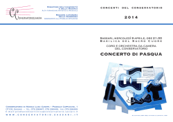 CONCERTO DI PASQUA - Conservatorio di Musica "Luigi Canepa