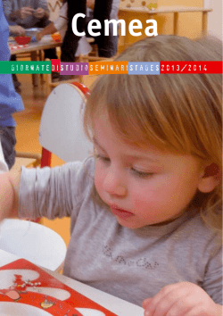 Il nuovo calendario della formazione 2013-2014