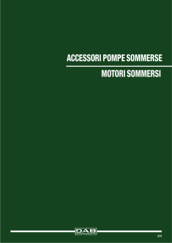accessori pompe sommerse motori sommersi