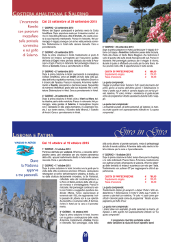 Dal 13 ottobre al 20 ottobre 2014 - Dimensione Futuro