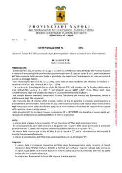 determinazione dirigenziale n. 5656 del 23/07/2014
