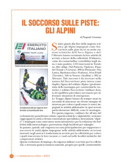 IL SOCCORSO SULLE PISTE: GLI ALPINI