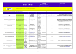 Corsi in partenza - Comune di Ponte di Piave